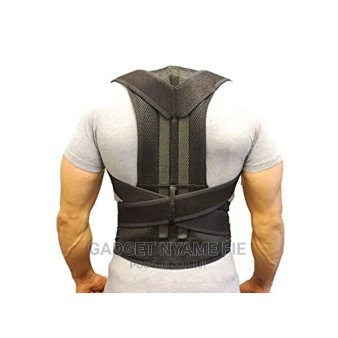 Adjustable Posture Back Support Belt -Black