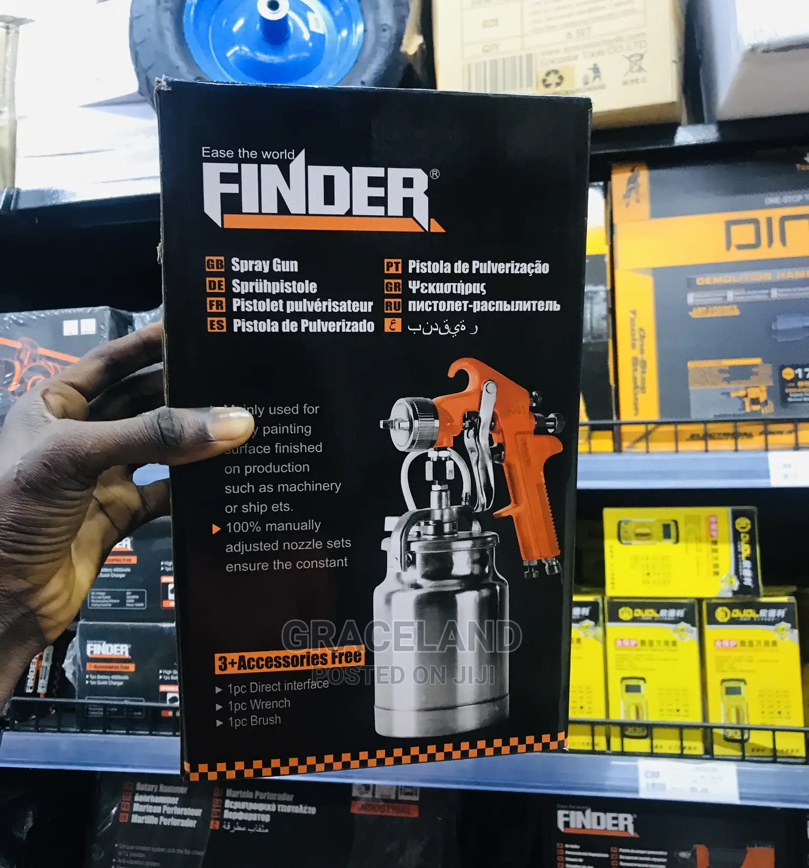 This Is Original Finder Spraying Gun With 3 Accessories Good