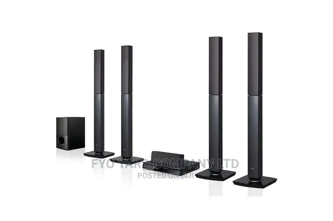 1000w Lg 5.1ch Home Theatre 4 Tallboy Front Firing Subwoofer