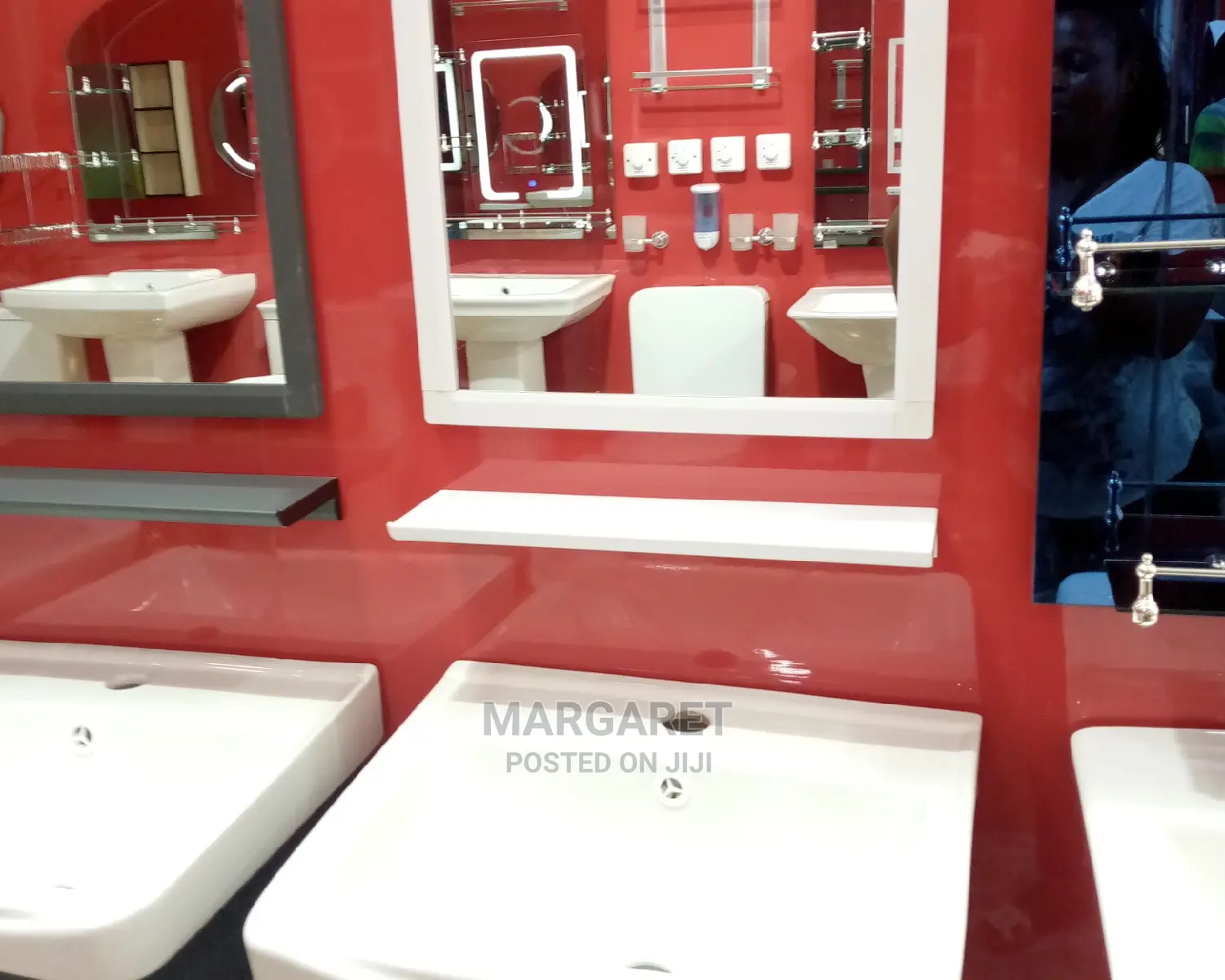 Wash Hand Basin and Mirror (Complete)
