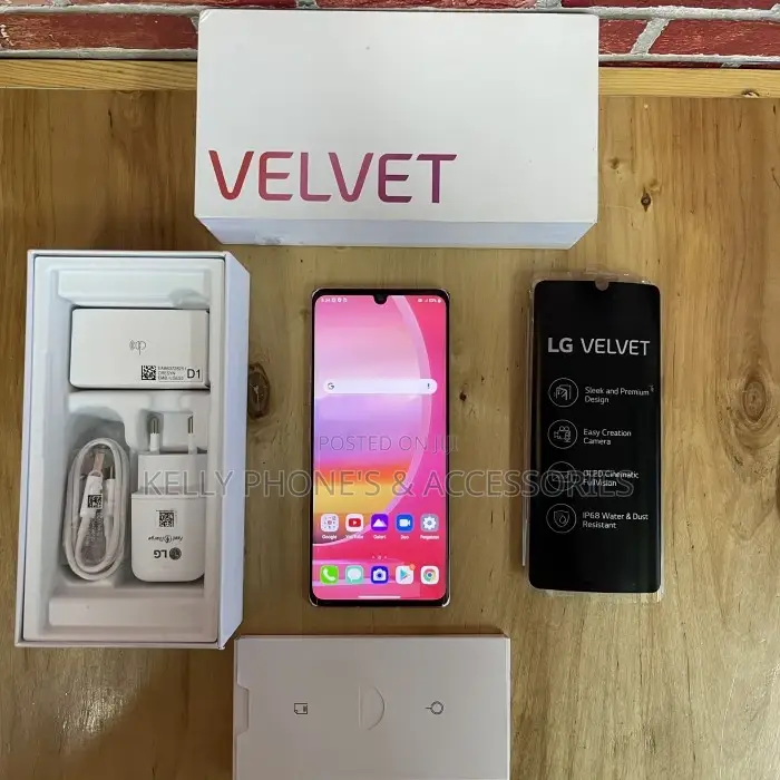 New LG Velvet 5G 128 GB Black
