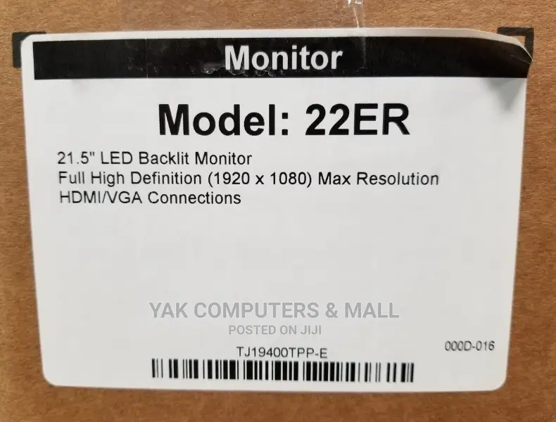 22inch Hp Ips Led Monitor With Hdmi Port Vga Port
