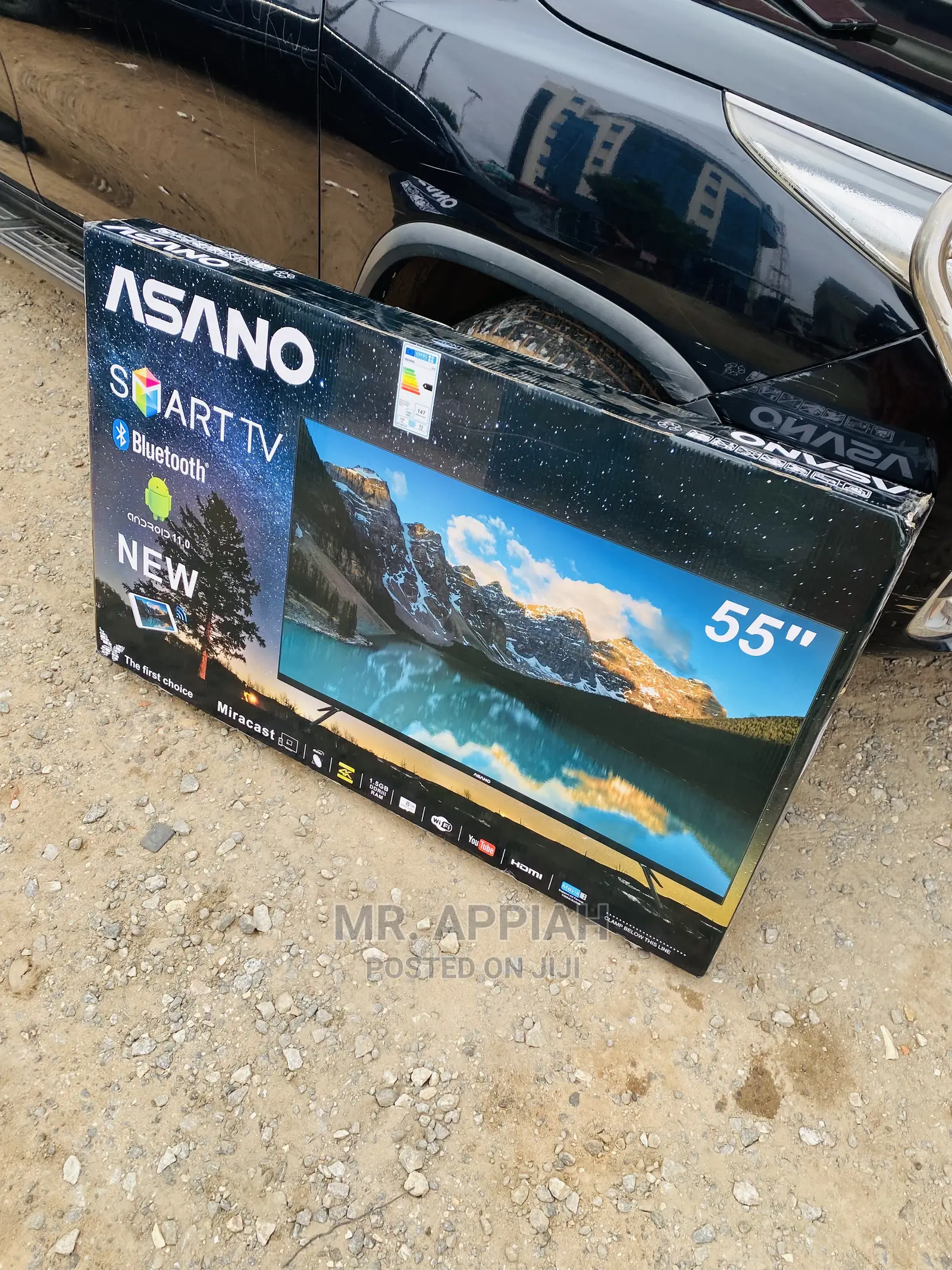 Original Asano 55 Uhd Smart Digital Satelite Tv(Black).