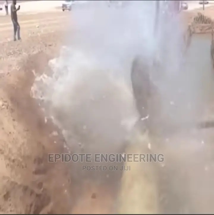 Water Borehole Drilling at Santasi Darko