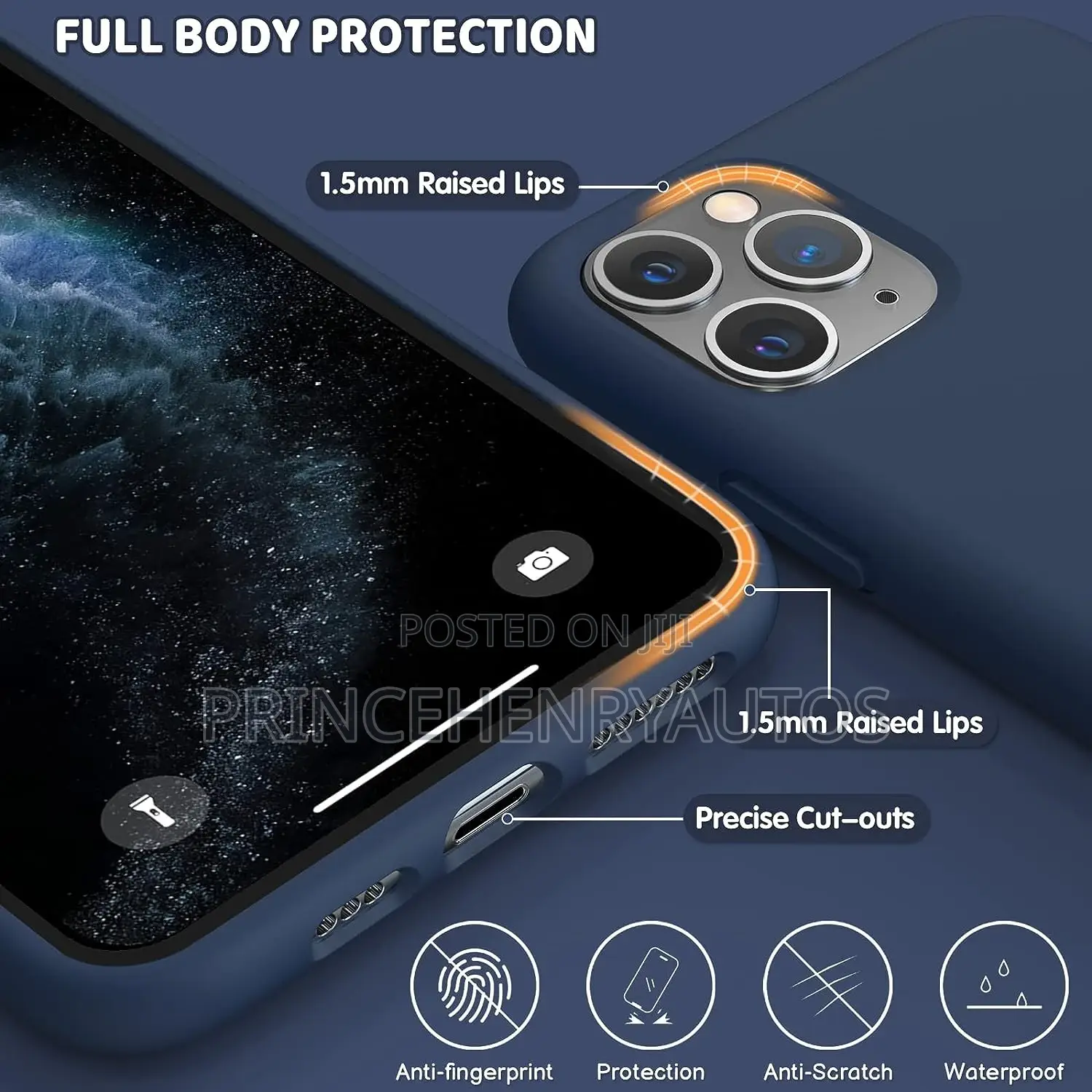 Ouxul iPhone 11 Pro Case, Wireless Charging Compatible
