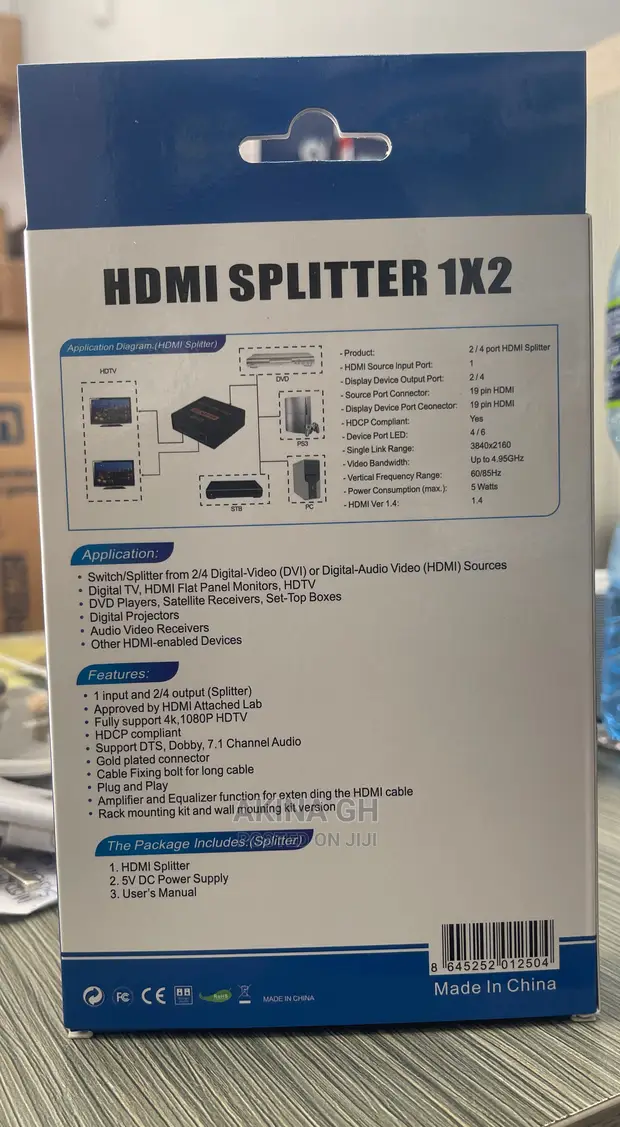 HDMI Splitter 1X2 2