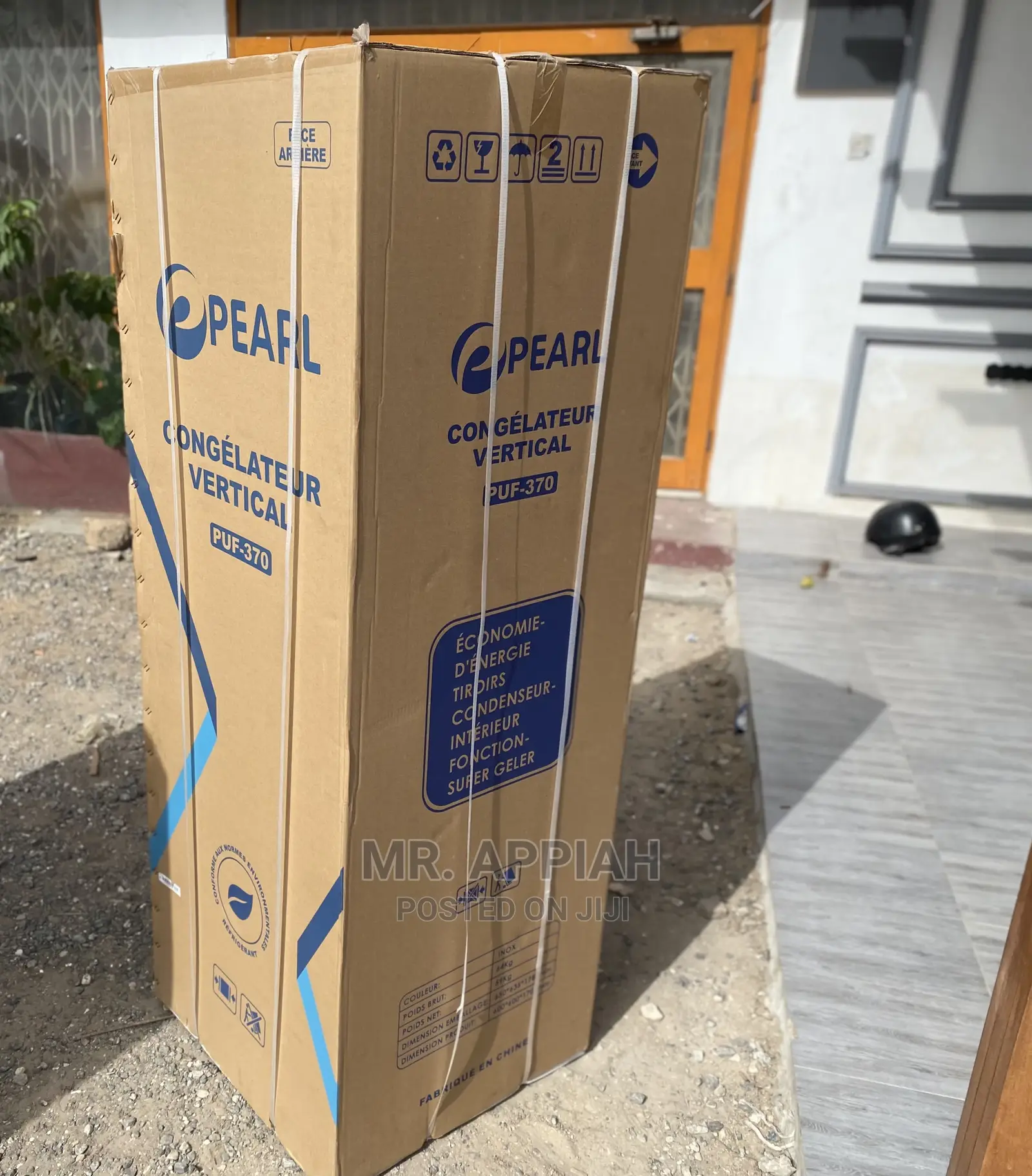 Low Cost  Pearl Upright Freezer(Silver) PUF-370 