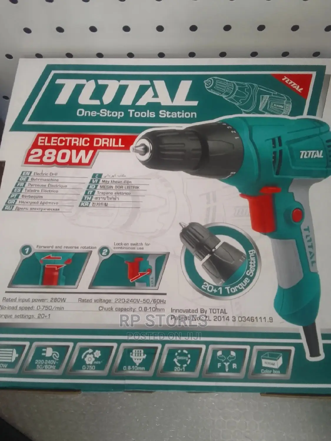 Total Electric Drill 280w