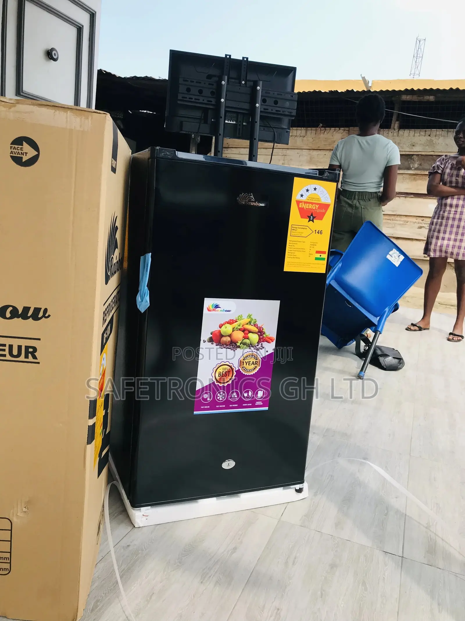 82 Liters Fridge Topfreezer Singledoor Tabletop Rainbow