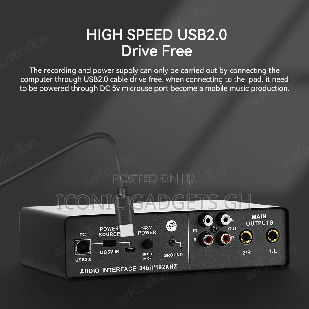 Q22 Portable Audio Interface Sound Card in Accra Metropolitan Audio