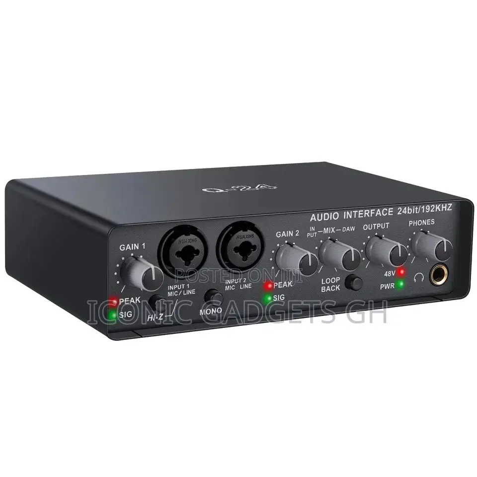Q22 Portable Audio Interface Sound Card