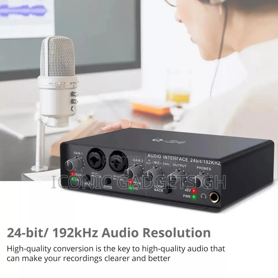 Q22 Portable Audio Interface Sound Card