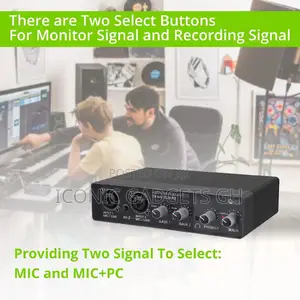 Q22 Portable Audio Interface Sound Card