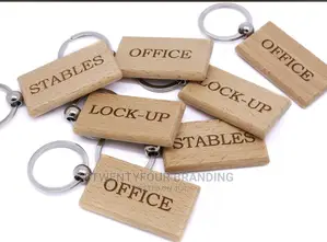 Wooden Keyholders (No Branding) MOQ: 100pcs