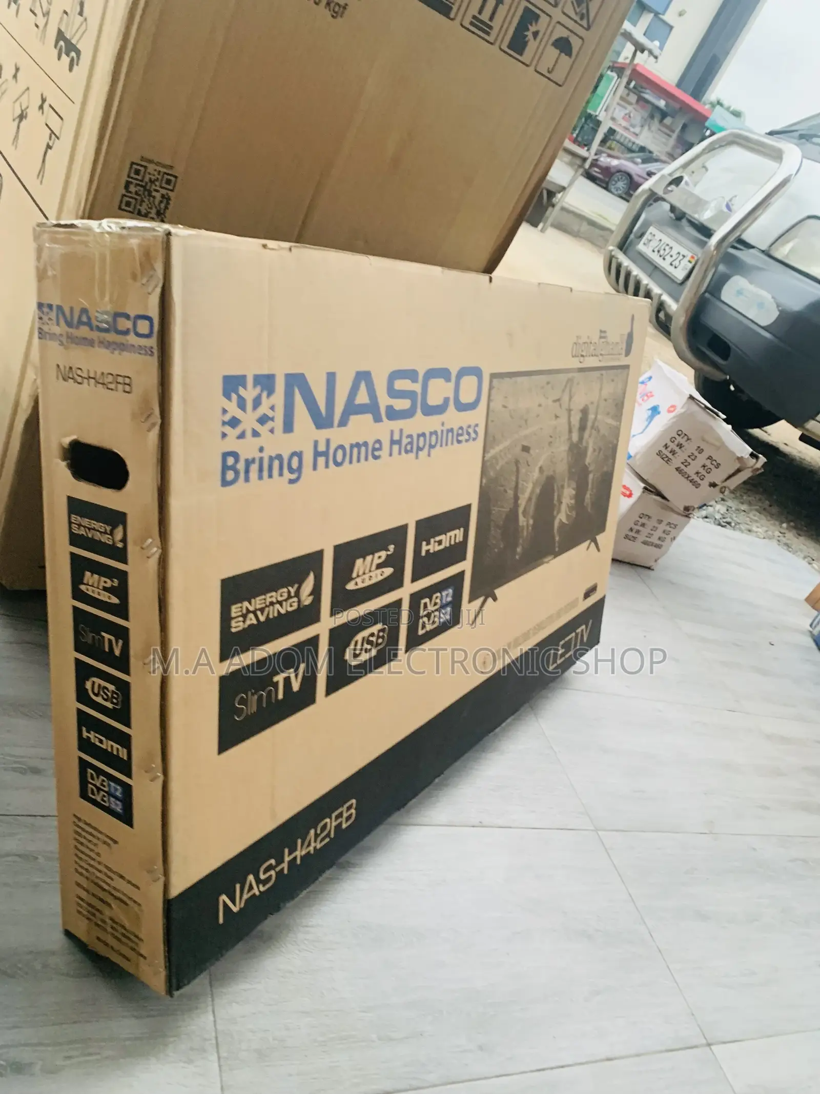 Adorable Nasco 42′′ FHD LED Satellite TV [NAS-H42FB]