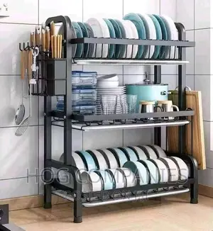 Quality Dish Drying Rack Bowls Storage Shelf Organizer