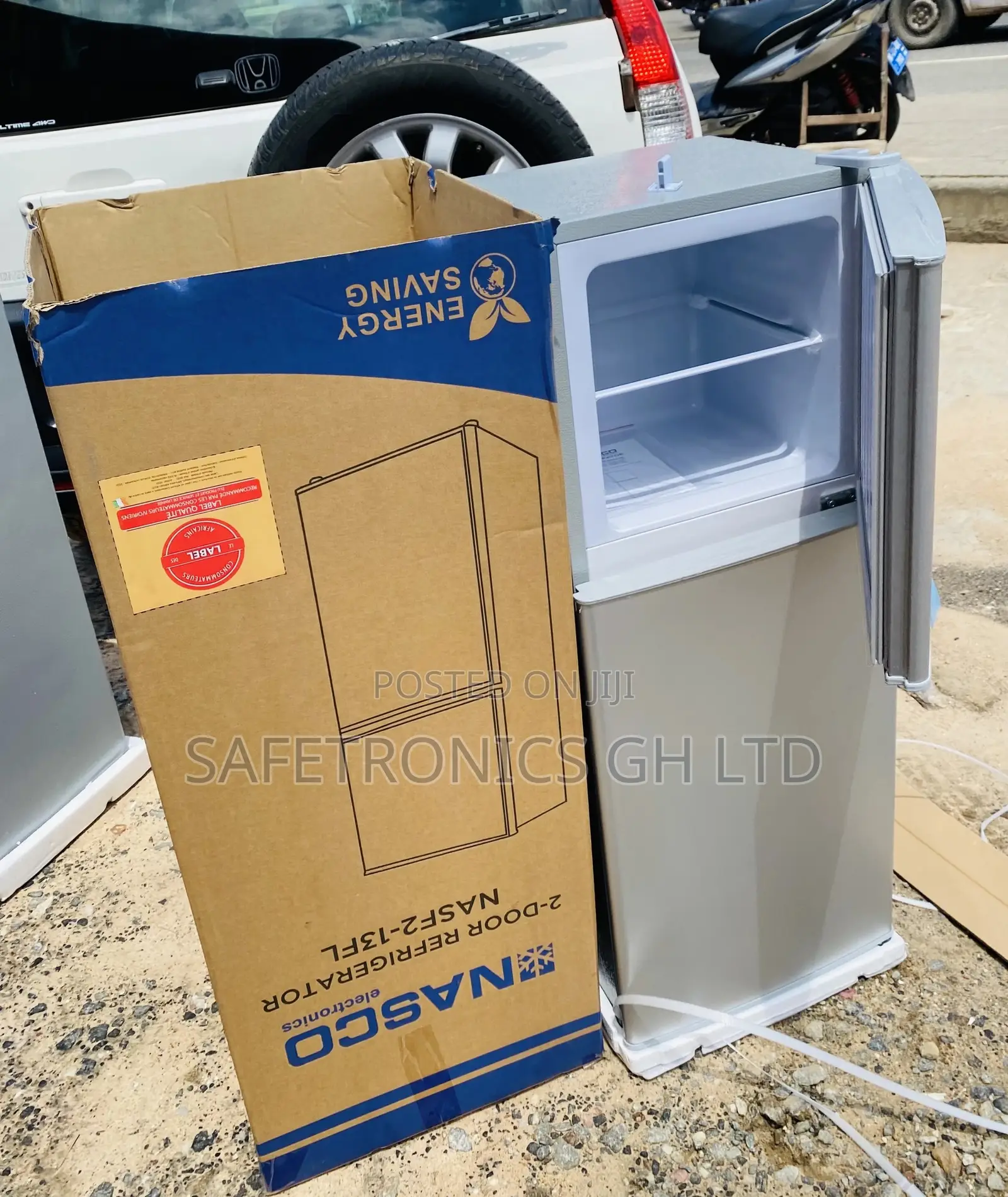 New Nasco Fridge Nasdf2-13fl Topfreezer  Doubledoor