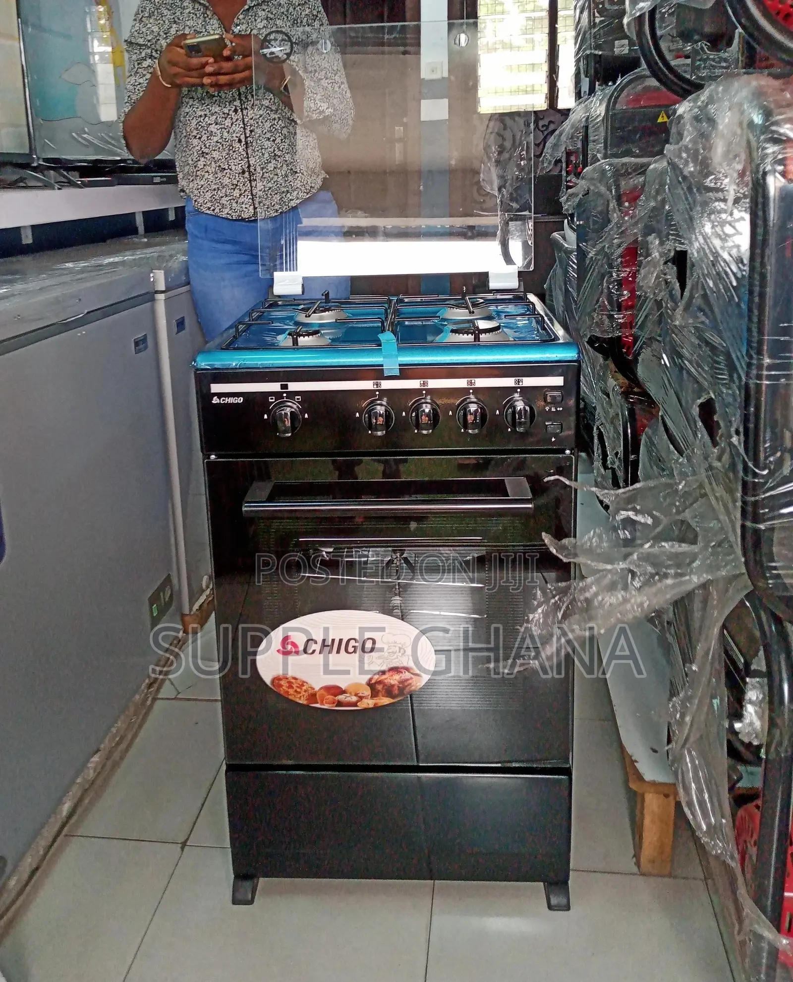 Glass Cover Gas 4 Burner Cooker Cooker Cooker
