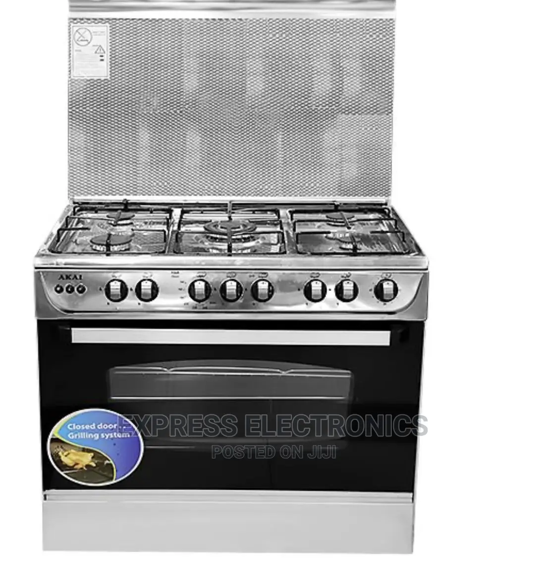 Exclusive Design 60x90 (5b) 4*1 Inox Gas Cooker Oven Grill