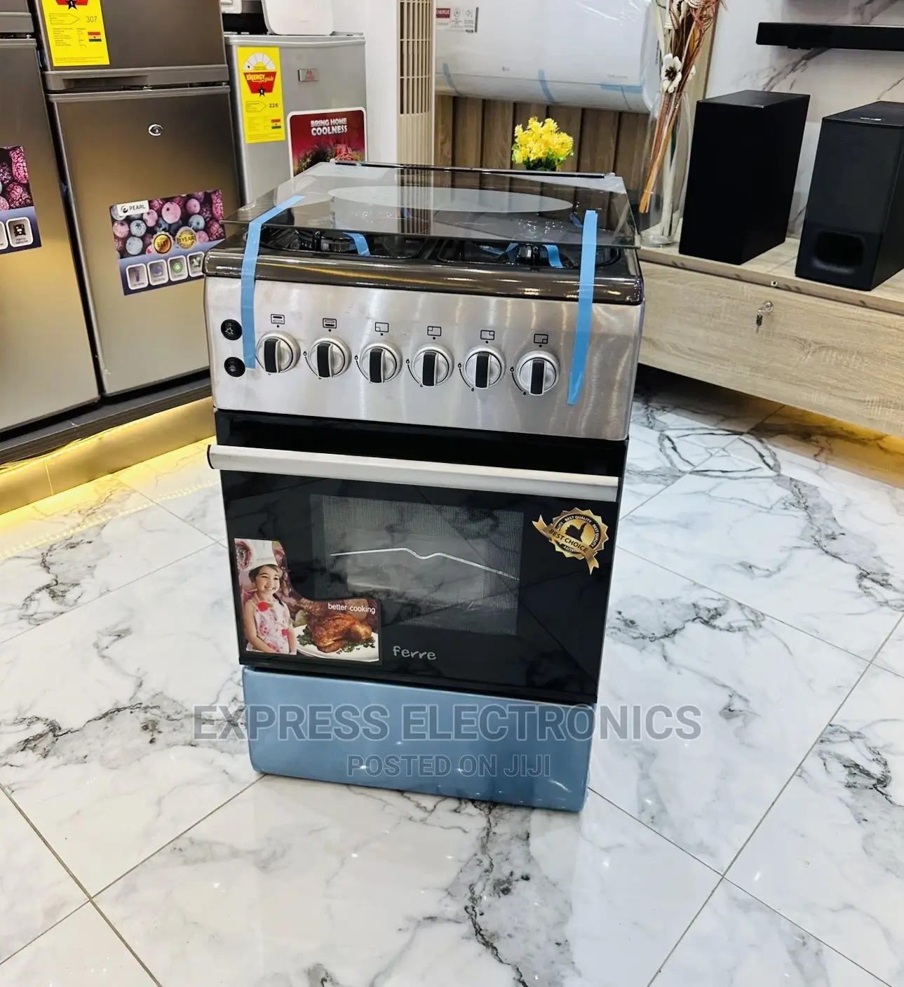 50/55 New Line Exclusive One  4burner Grill Oven Sliver