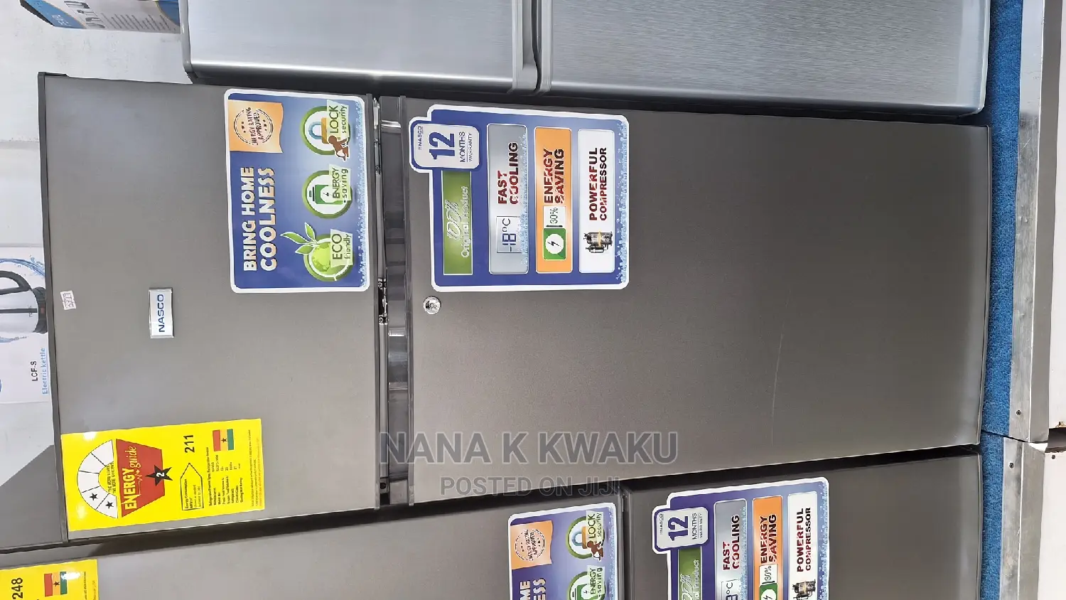 200litres_nasco Nasdf2-28 Double Door Fridge