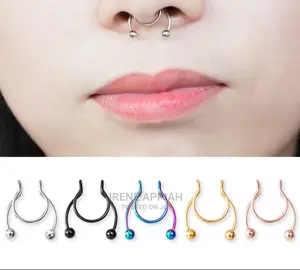 No Pierce Nose Septum Rings