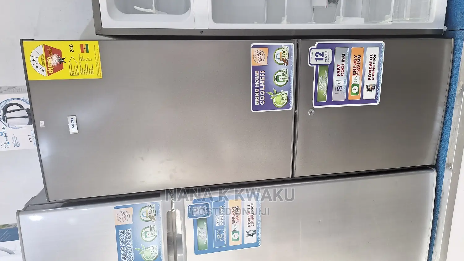 Bottom Freezer Nasco Nasd2-27 Double Door Fridge