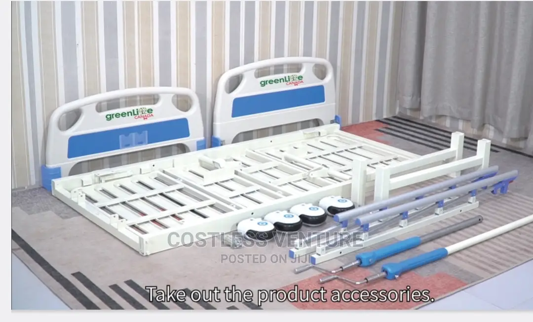 Greenlife 2 Crank Hospital Bed With Mattress