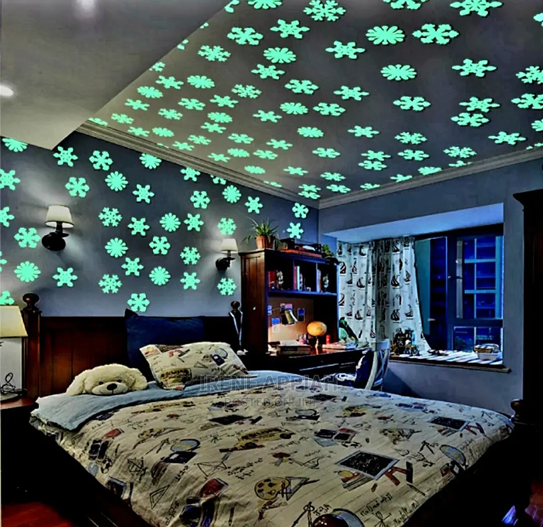 Glow In The Dark Snow Flakes