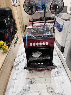 Recognize Volcano Red Gas Cooker 4burner Stove Oven