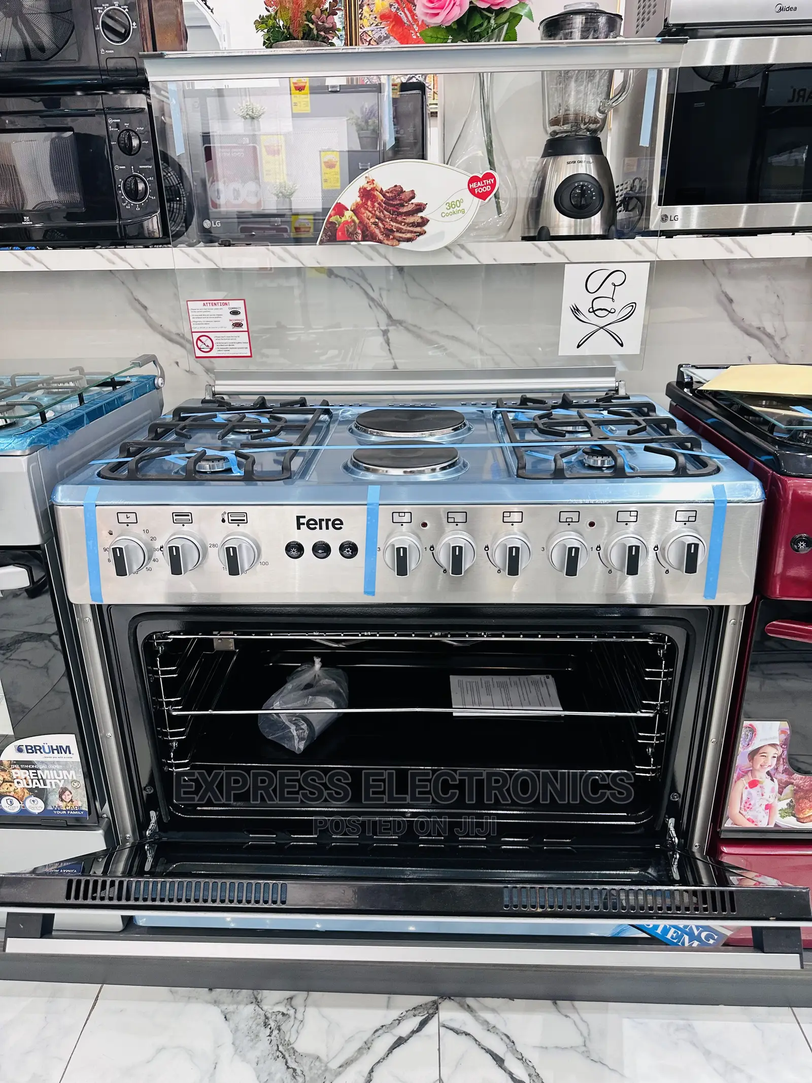 Rotisserie Grill 60/90 Gas Electric  Cooker Ferre 2-4