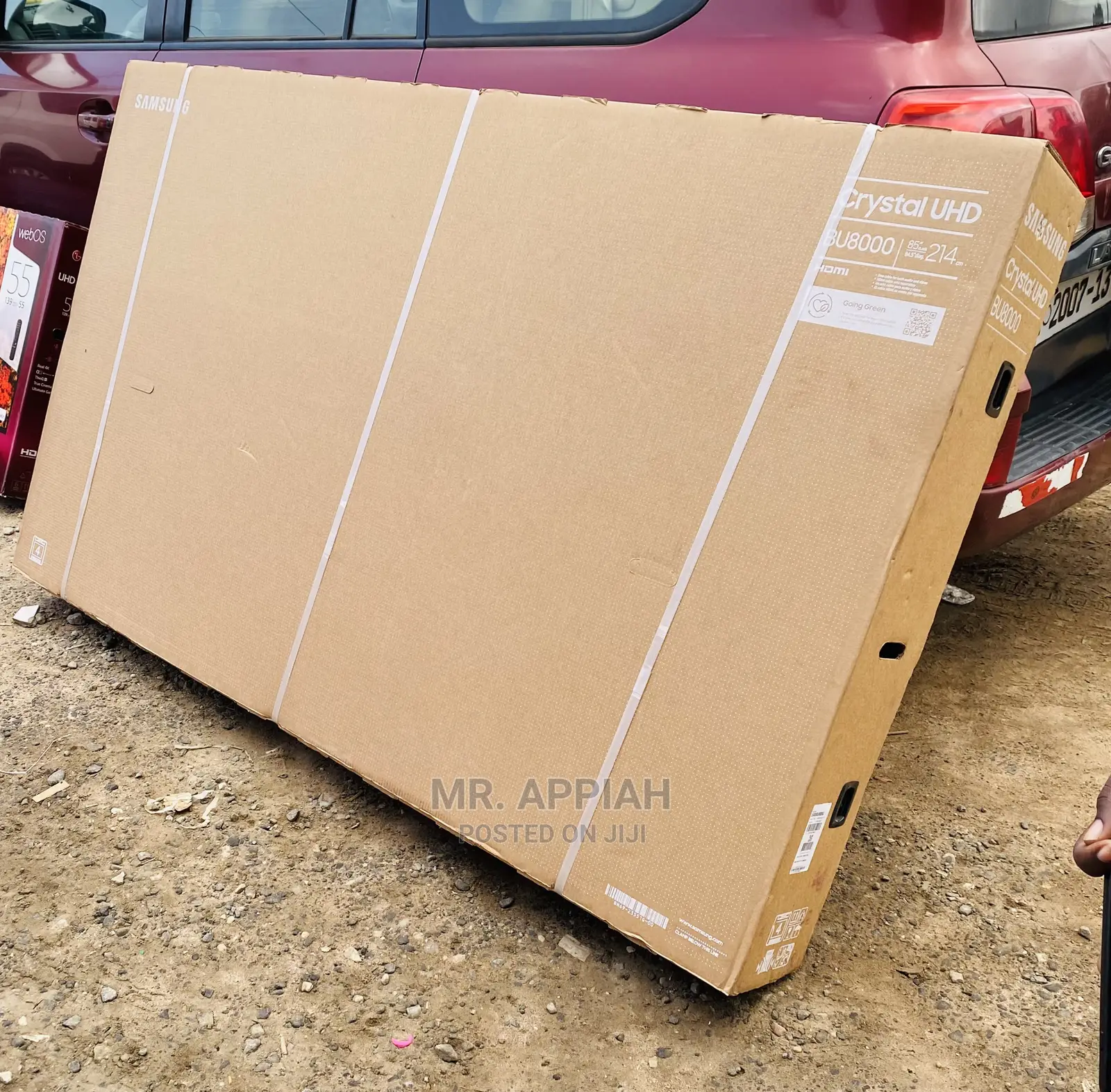 Durable Samsung(85bu8000)Basic Black UHD Smart Tv,85”.