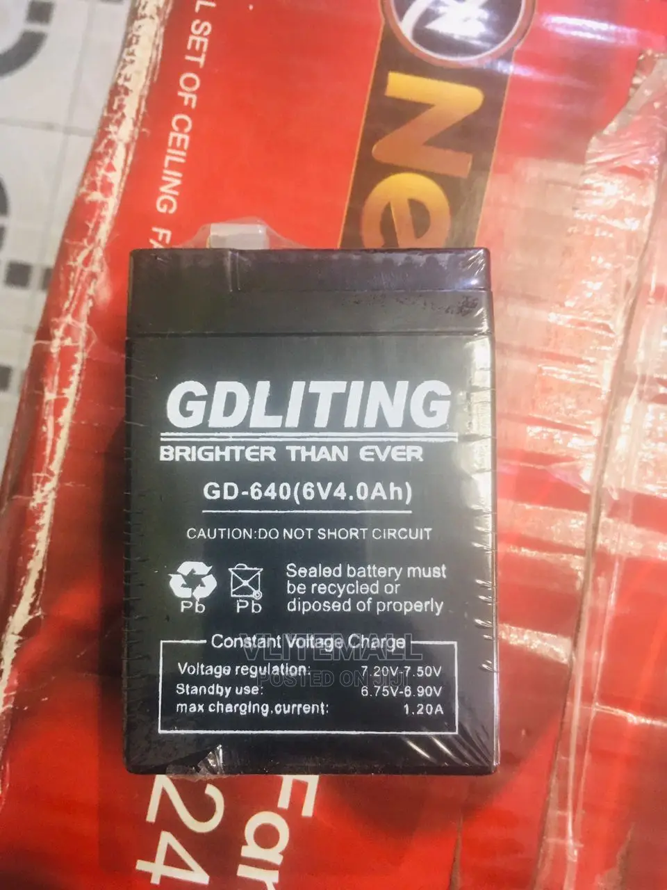 6v 4.0ah Rechargeable Sealed Lead Acid Battery