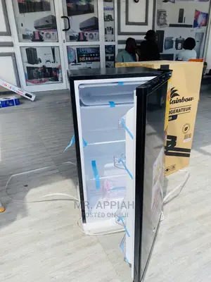 Fast Cooling Rainbow(RF-108)Table Top Refrigerator(Black).