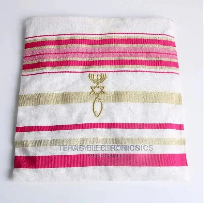 Prayer Shawl Tallit 55x180cm Medium Size - Pink