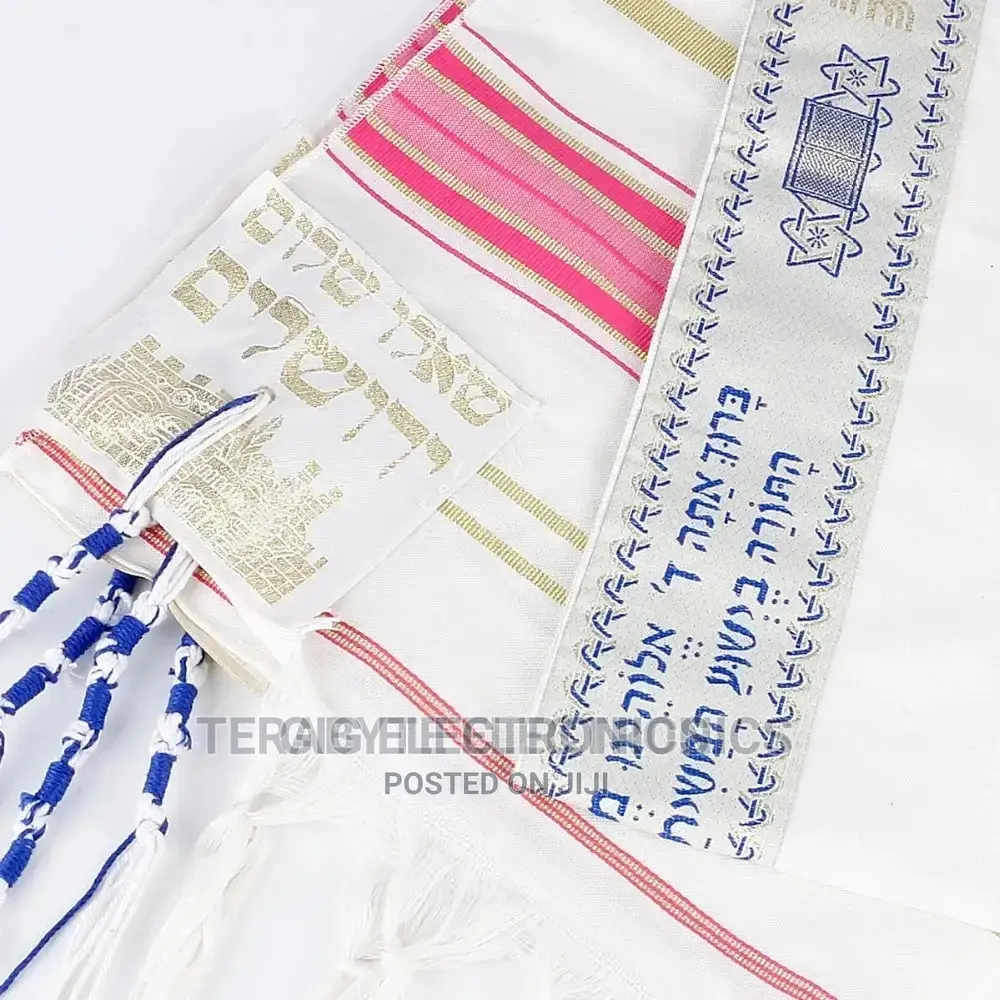 Prayer Shawl Tallit 55x180cm Medium Size - Pink