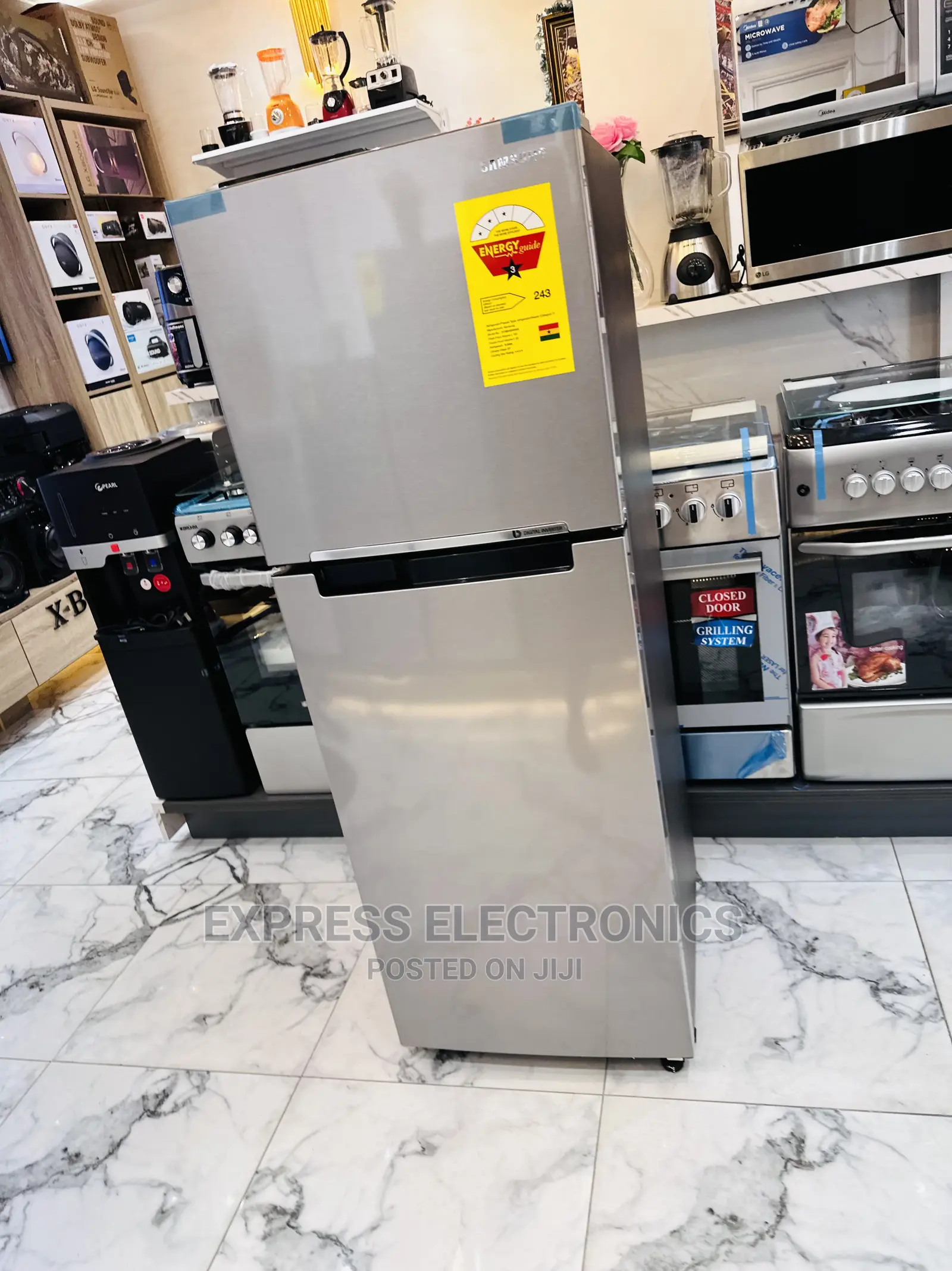 Energy Efficiency Grey Samsung Rt31 Fridge Double Door