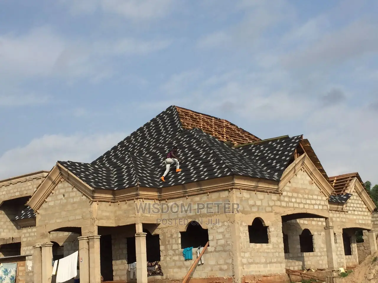 Euro Tiles Roofing Write and Black Sheet