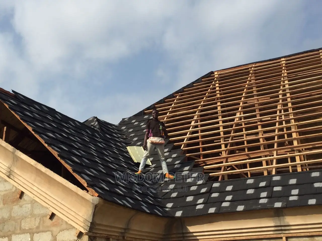 Euro Tiles Roofing Write and Black Sheet