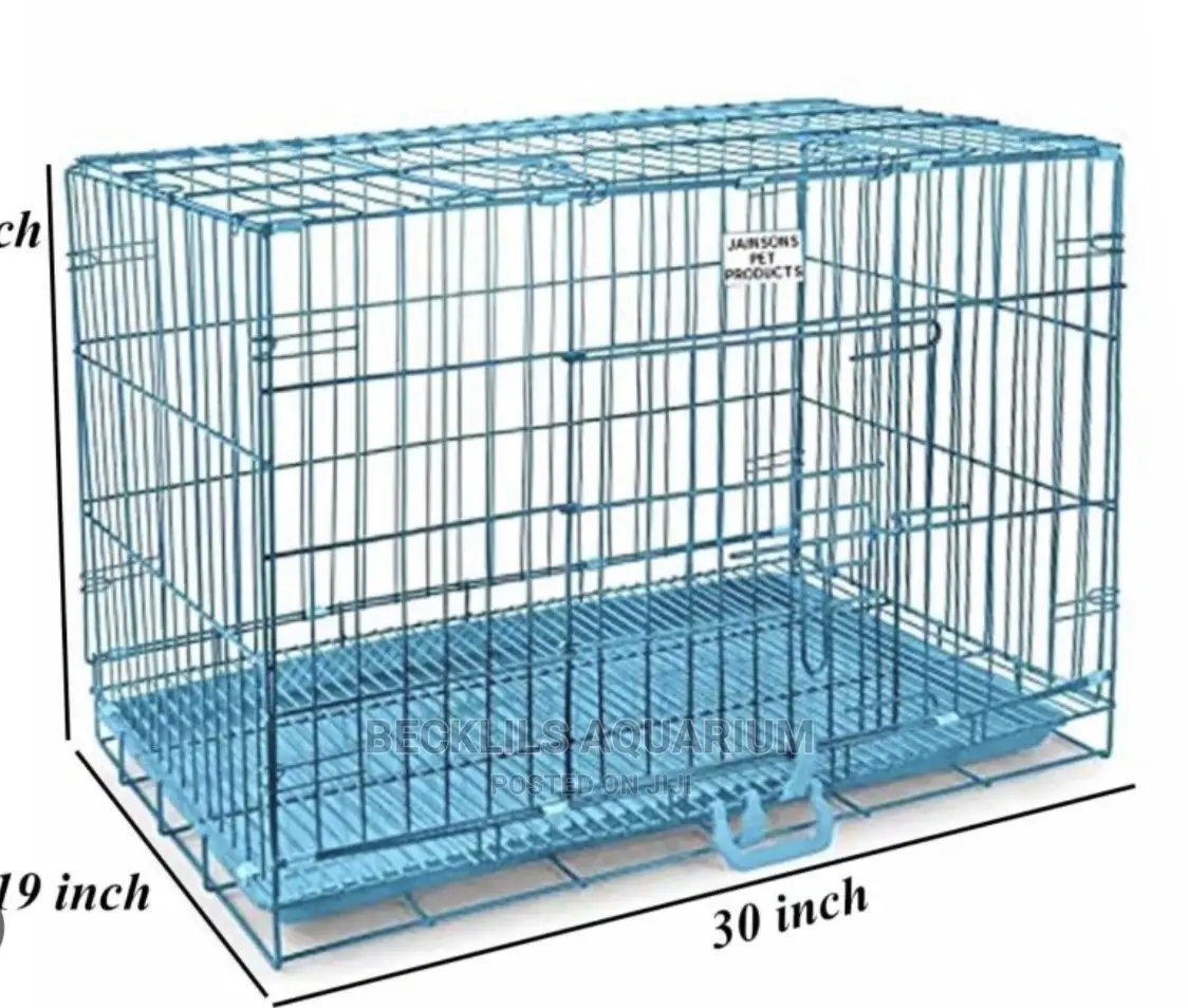 30 Inches Metallic Indoor Dog Cages and Accessories