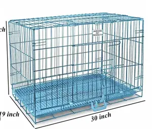 30 Inches Metallic Indoor Dog Cages and Accessories