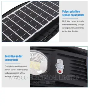 Solar Street Light 90 Watt Solar Motion Sensor Waterproof