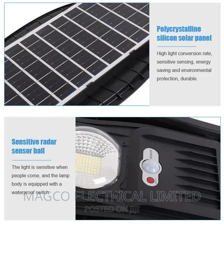 Solar Street Light 90 Watt Solar Motion Sensor Waterproof