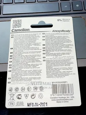 Camelion Alwaysready 9V Rechargeable Battery