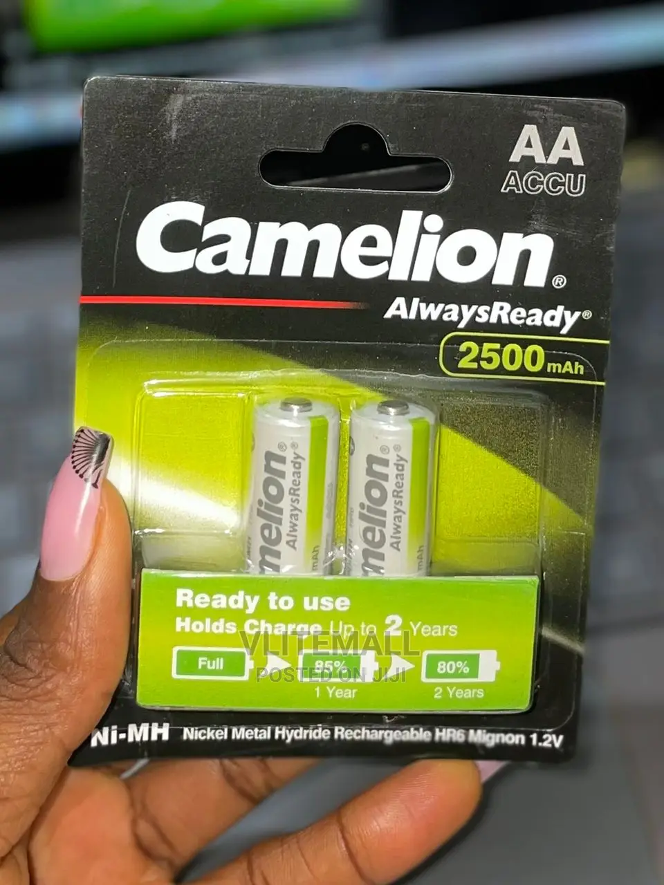 Camelion Alwaysready Aa Rechargeable Battery