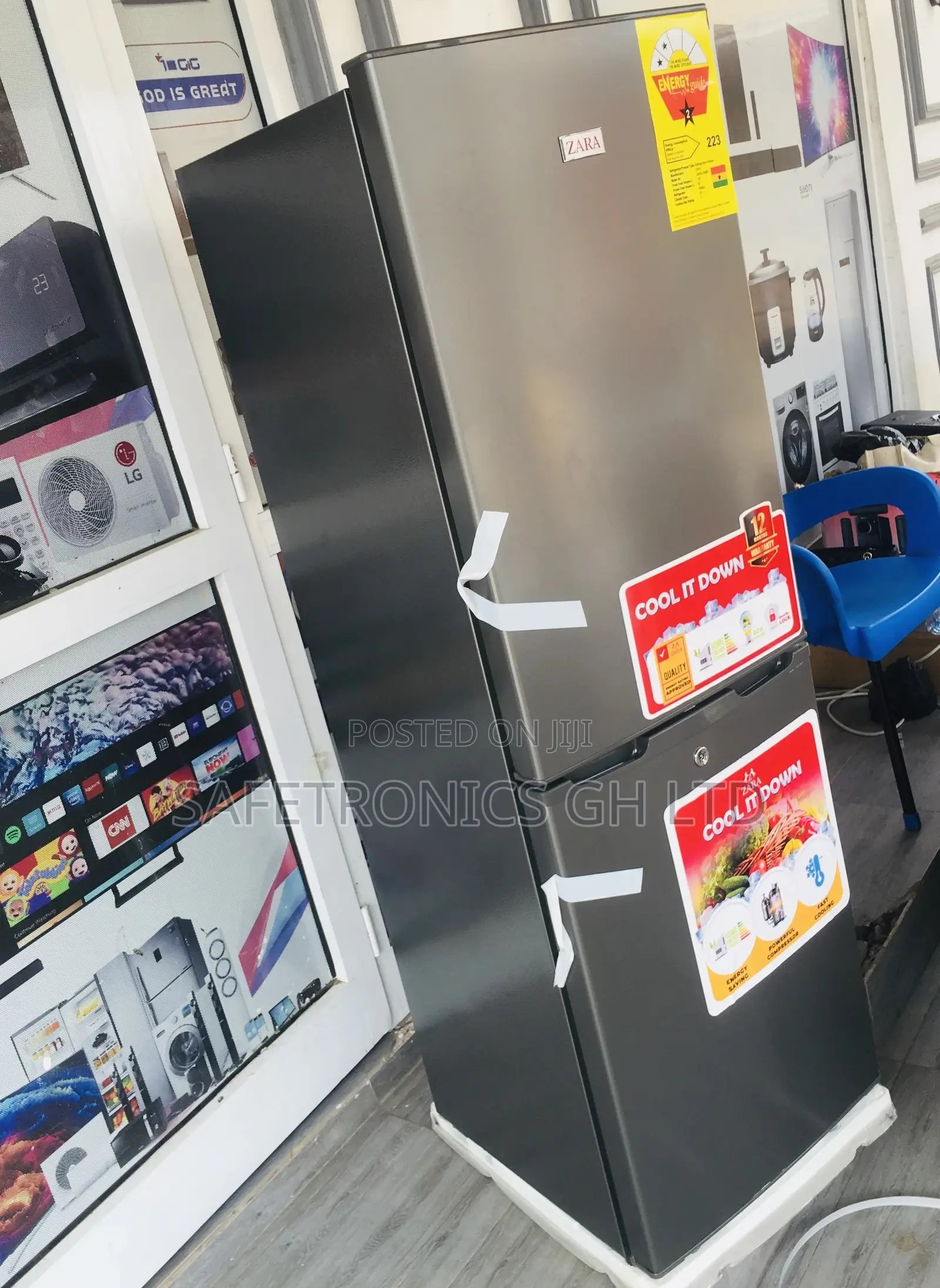 Original Bottomfreezer Zara240bf Fridge Doubledoor 201L
