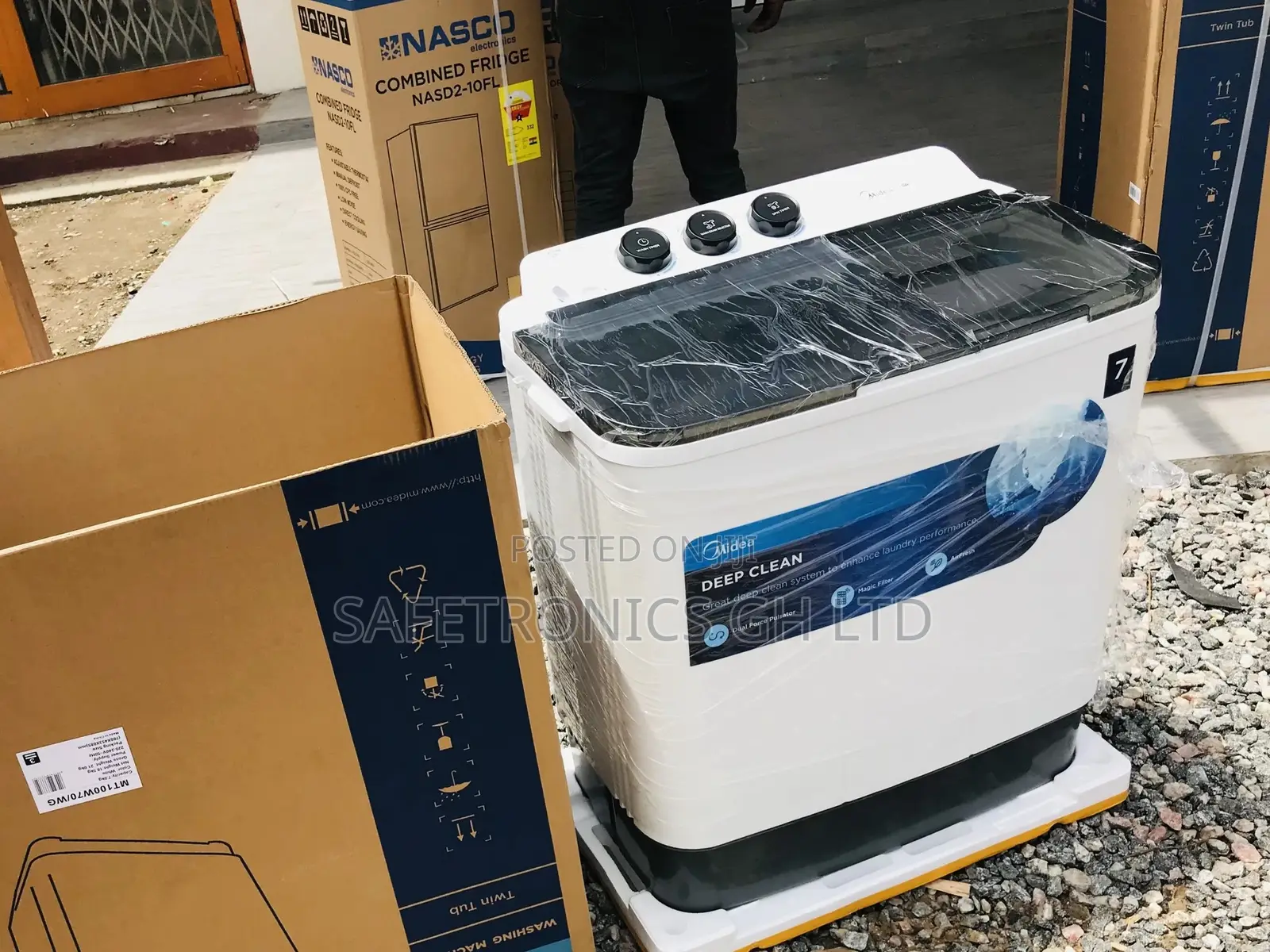 Best Quality Midea 7kg Washingmachine Semiautomatic Topload