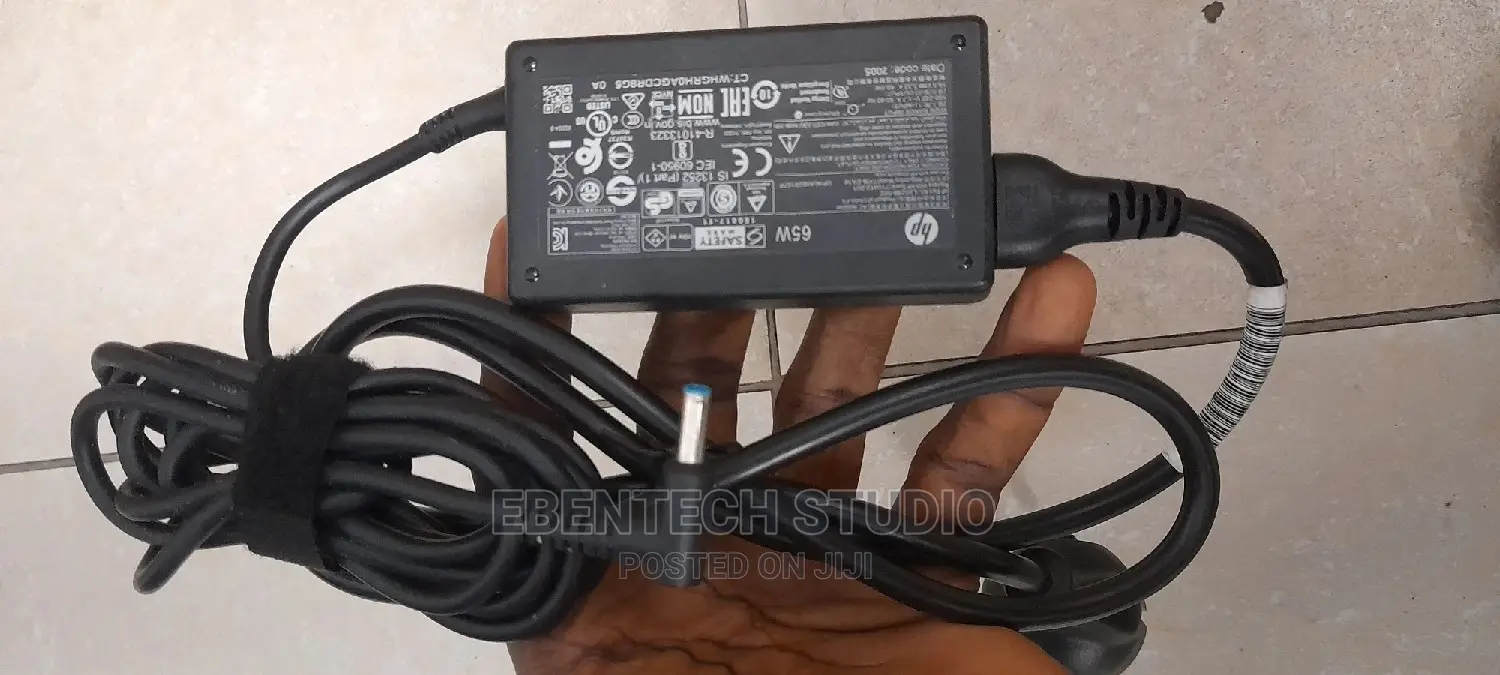 Hp Blue Mouth 65W Small Pin Complete Charger