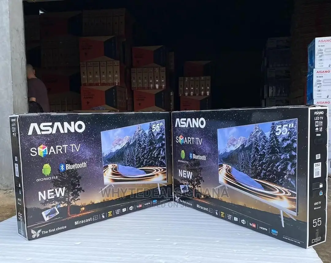Sleek Latest Asano 55'' Uhd HDR Smart Ultra Slim Led Tv 2025