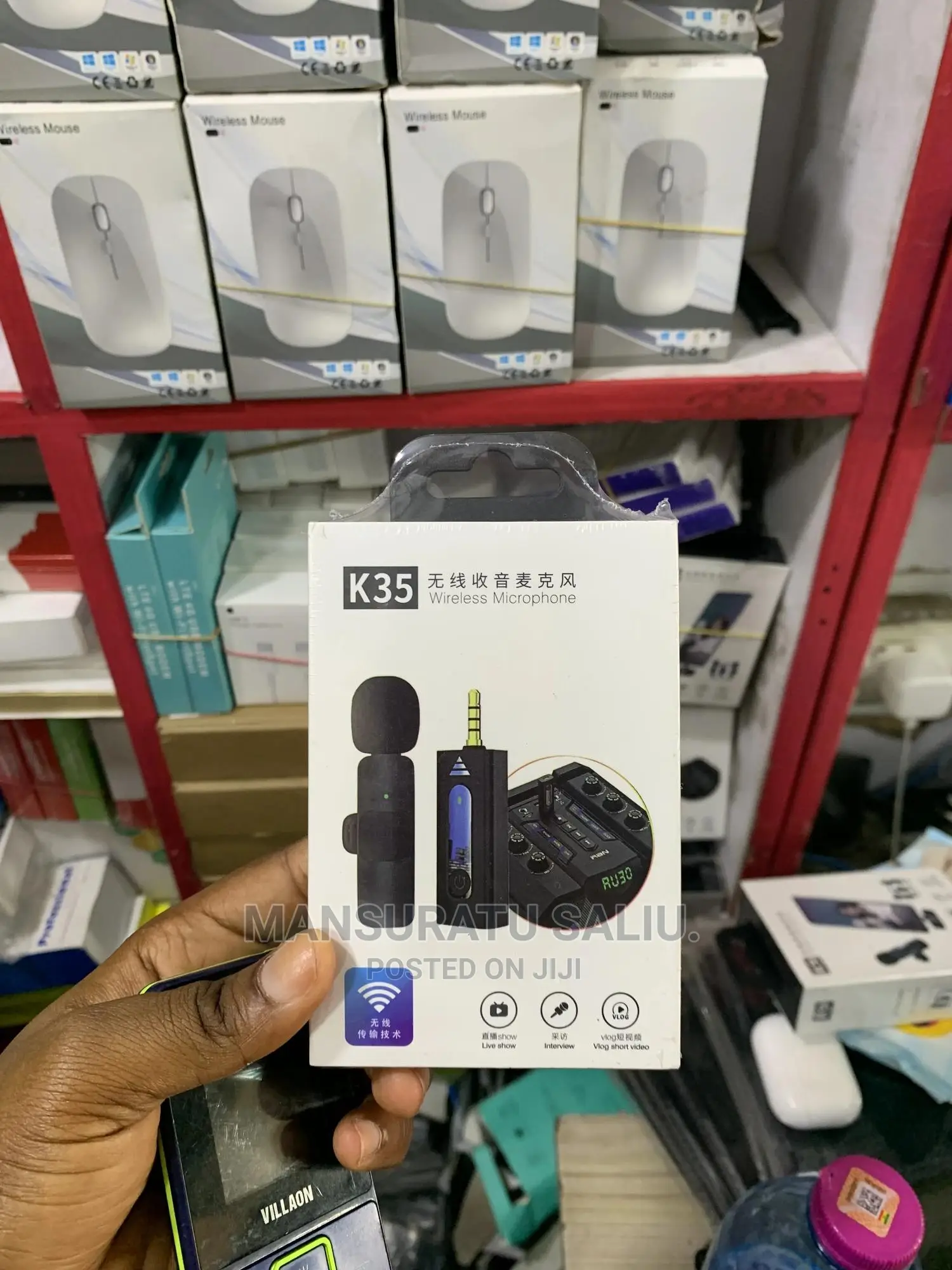 Wireless Microphone 3.5m Round Jack Automatic